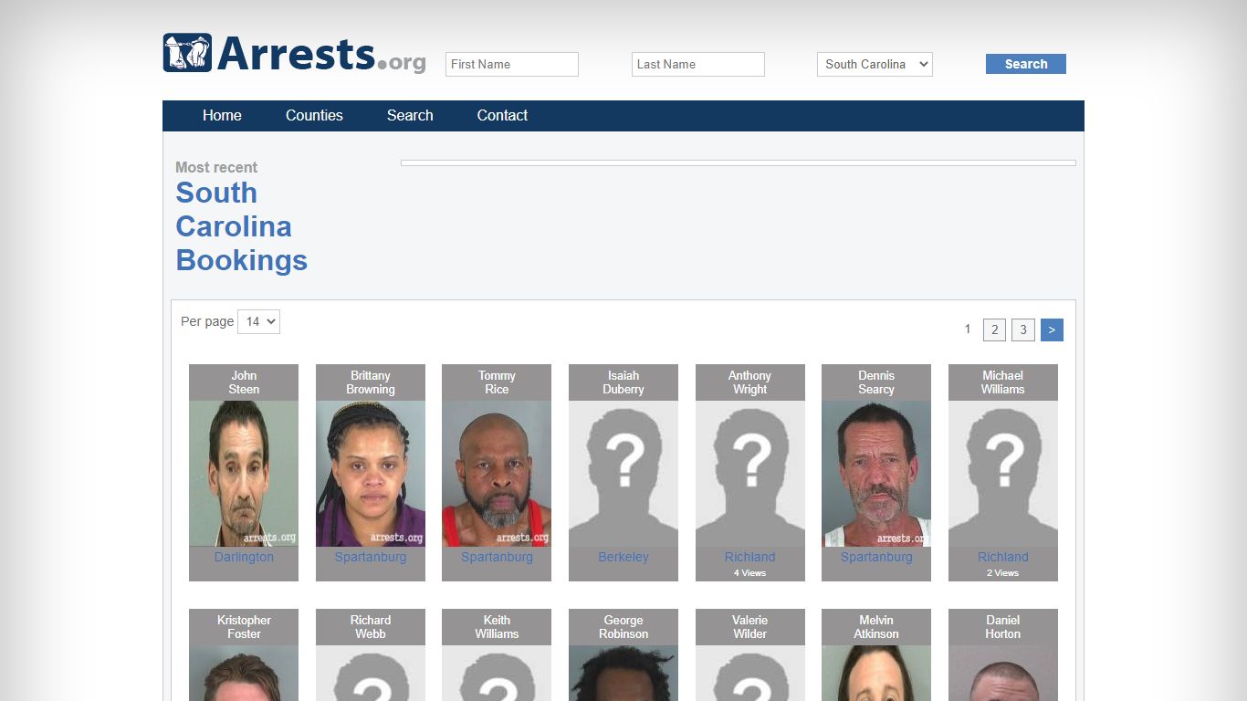 South Carolina Arrests and Inmate Search